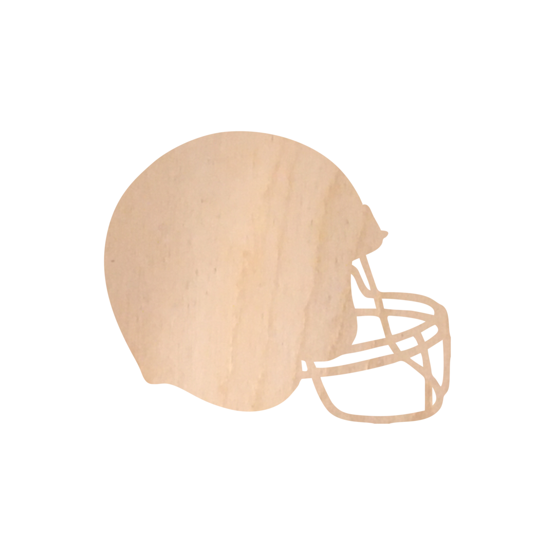 Wooden Football Helmet Crafting Shape , Multiple Sizes and Wood Thickness, Style A016 | MakerPlace by Michaels Wooden Football Helmet Crafting Shape , Multiple Sizes and Wood Thickness, Style A016 | MakerPlace by Michaels